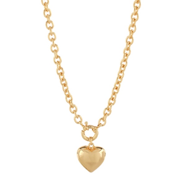 Puffy Heart Pendant Necklace